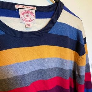 Brooks Brothers Striped Cashmere Sweater